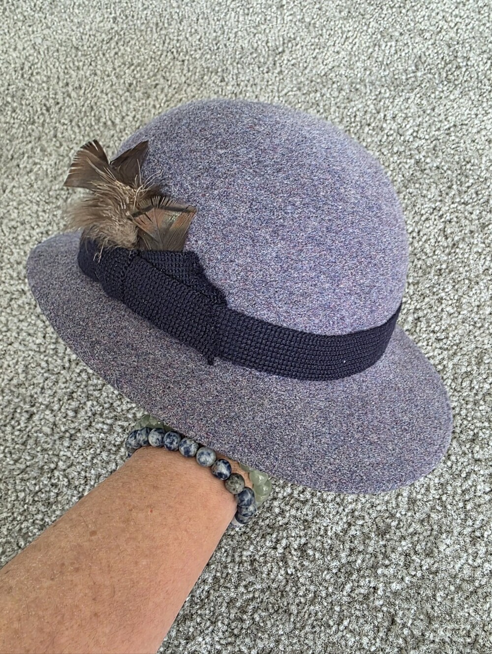 Herbert Johnson Vintage Women’s Wool Hat Size 7